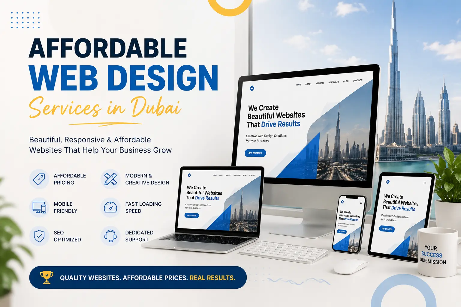 Affordable web design services in Dubai